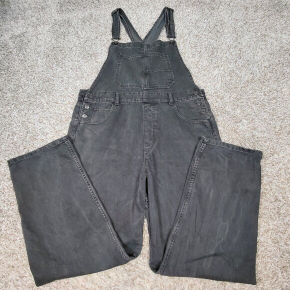 Free People Pants - Free People We The Free Ziggy Denim Overalls Womens XL Black Jean Boho